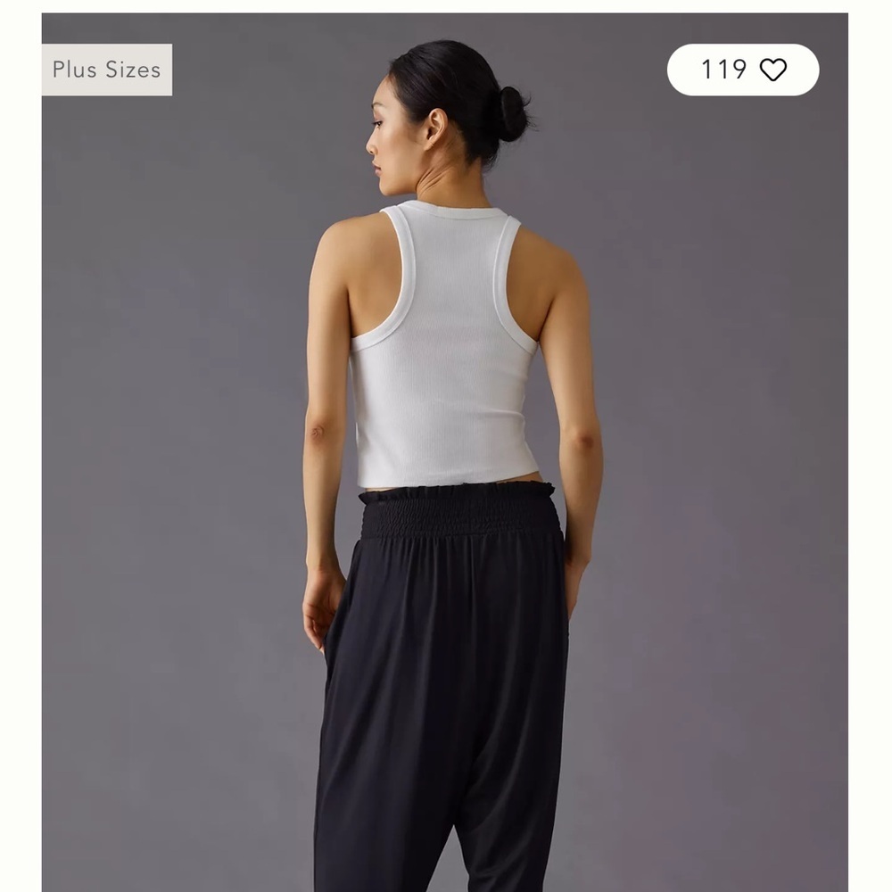 Anthropologie Black Joggers with Relaxed Fit and High Waist - Picture 5 of 6